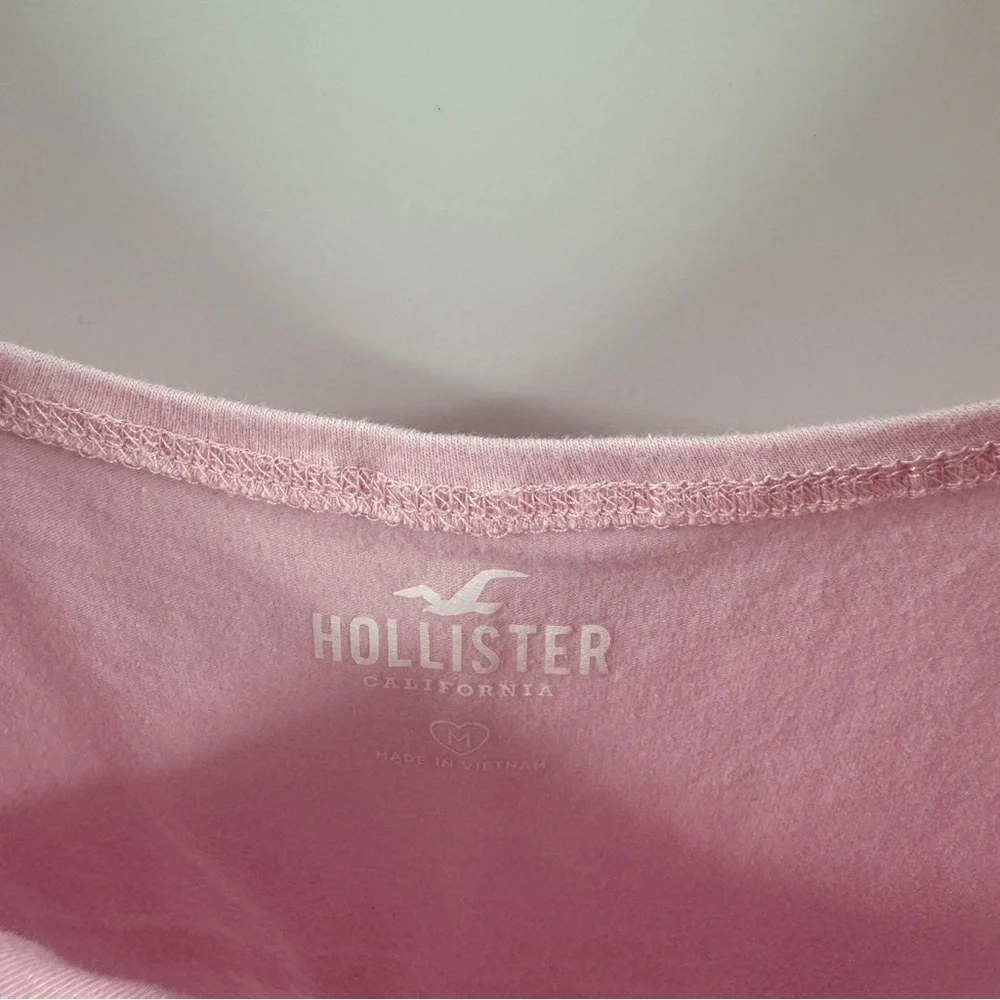 Hollister Light Pink Puffed Short Sleeve Top – Size Medium - Picture 4 of 7